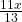 \frac{11x}{13}