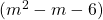 (m^{2}-m-6)