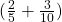 (\frac{2}{5}+\frac{3}{10})